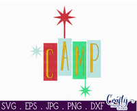 Camp Retro Camping Svg