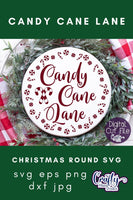 Candy Cane Lane Svg