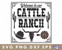 Cattle Ranch Sign | Welcome