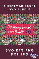 Christmas Round Sign Svg Bundle