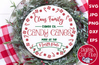 Claus Family Candy Cane Svg