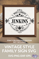 Vintage Style Family Sign #9