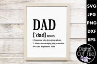 Dad Definition Svg, Father's Day, Family