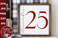 December 25 Farmhouse Sign