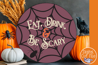 Retro Round Halloween Sign Bundle #1