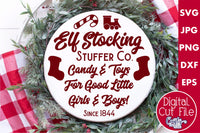 Elf Stocking Stuffers Svg