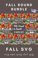 Fall Round Sign Bundle