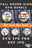 Fall Round Sign Mini Bundle