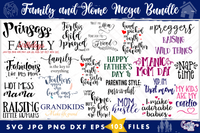 Family And Home Mega Svg Bundle