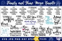 Family And Home Mega Svg Bundle