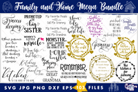 Family And Home Mega Svg Bundle