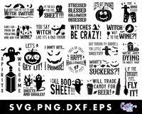 Adult Funny Halloween Sign Bundle