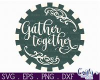 Gather Together Round Sign Svg