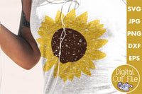 Grunge Sunflower Svg