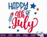 Happy 4th of July Sign Svg