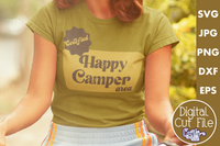 Certified Happy Camper Area Retro Svg