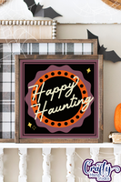 Retro Halloween Svg, Happy Haunting