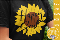 Happy Soul Svg, Sunflower Svg