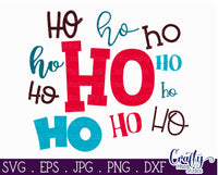 Ho Ho Ho, Merry Christmas SVG