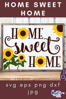 Sunflower Svg, Home Sweet Home