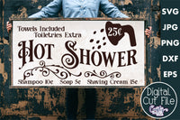 Hot Shower Vintage Svg File