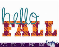 Hello Fall Svg