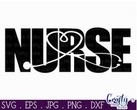 Nurse Svg, Nurse Heart Stethoscope