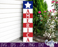 American Flag Svg, 4th of July Porch Sign Bundle