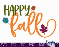 Happy Fall Svg