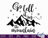 Go Tell It On The Mountain Svg