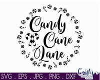 Candy Cane Lane Svg