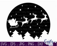 Christmas svg, Santa Silhouette