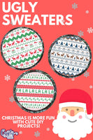 Ugly Christmas Sweater Round Svg Bundle