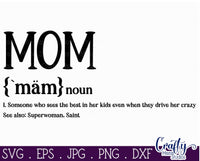 Mom Definition Svg