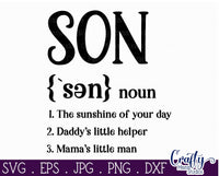 Son Definition, Familly Svg