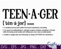 Teen Definition Svg, Teenager