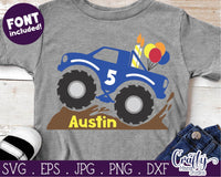 Monster Truck Birthday Svg