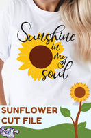 Sunshine In My Soul, Sunflower Svg,