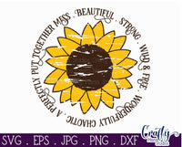 Wild And Free Svg, Sunflower Svg