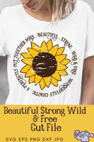 Wild And Free Svg, Sunflower Svg