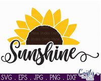 Sunshine Svg, Sunflower Svg