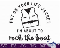 Rock The Boat Svg, Sarcastic Svg