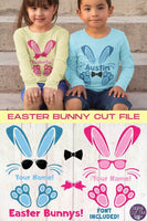 Girl And Boy Easter Bunny Svg