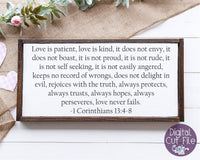 Love Is Patient Svg, Love Never Fails Svg