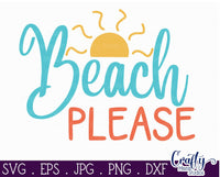 Beach Please Svg