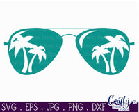 Palm Tree Sunglasses Svg