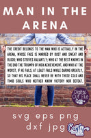 The Man In The Arena | Teddy Roosevelt