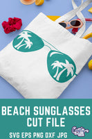 Palm Tree Sunglasses Svg