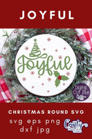 Joyful Svg, Christmas Tree