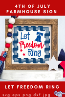 Let Freedom Ring Sign Svg